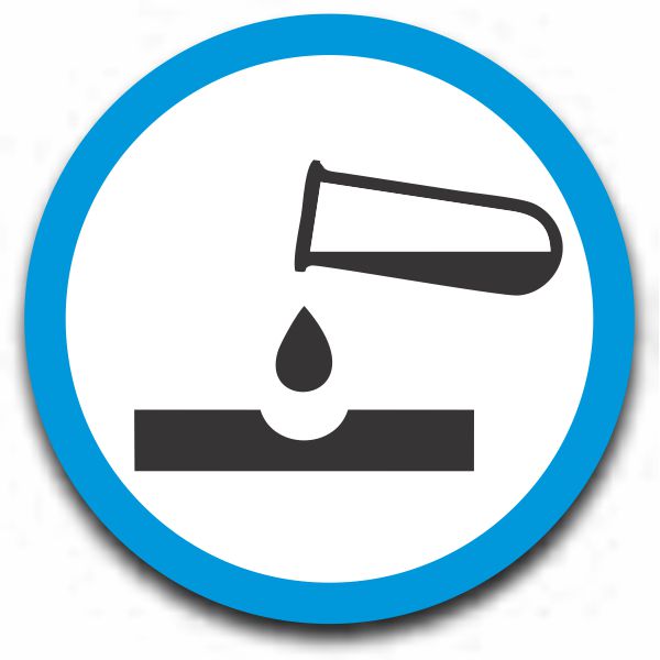 Non-inflammable, Non-toxic, Non corrosive icon